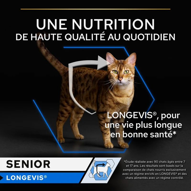 PRO PLAN Longevis Senior en mousse au thon - Pâtée pour chat