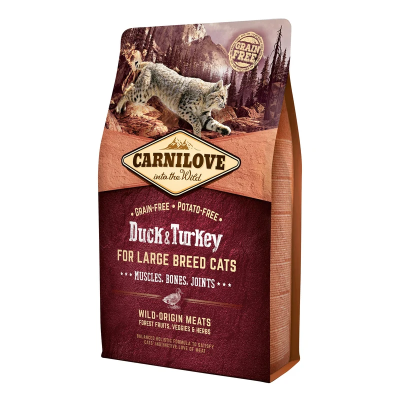 CARNILOVE Chat grande race Canard & Dinde
