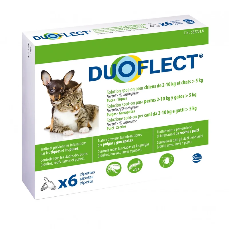 Pipettes Duoflect chien