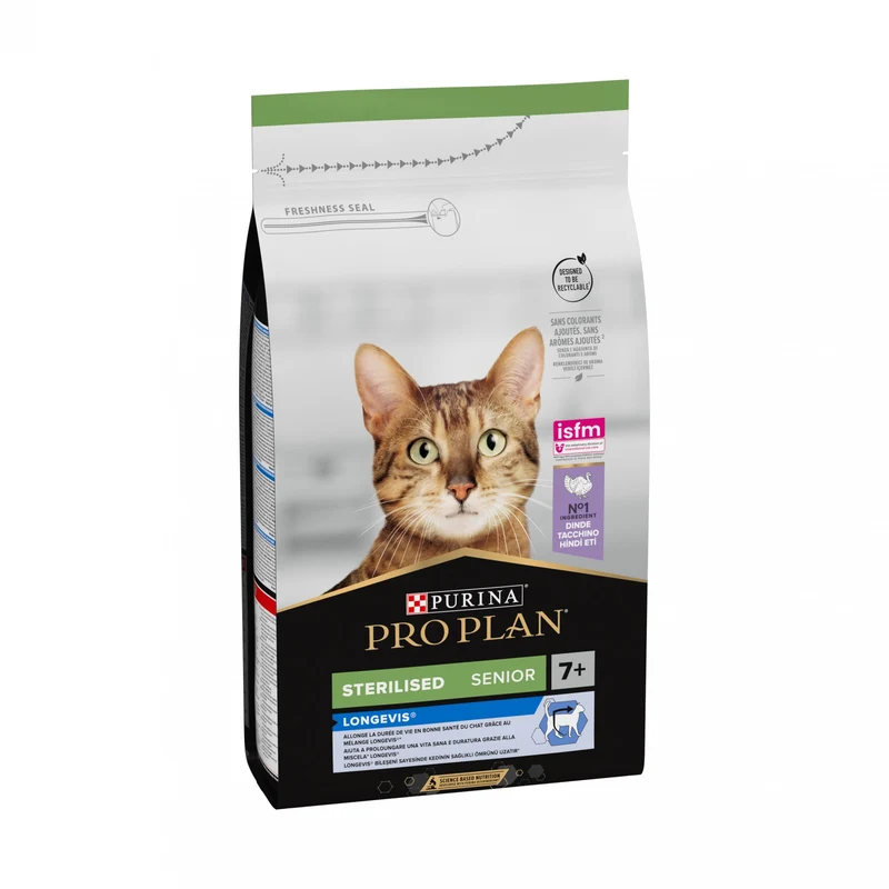 PRO PLAN Longevis Sterilised Senior à la Dinde - Croquettes pour chat