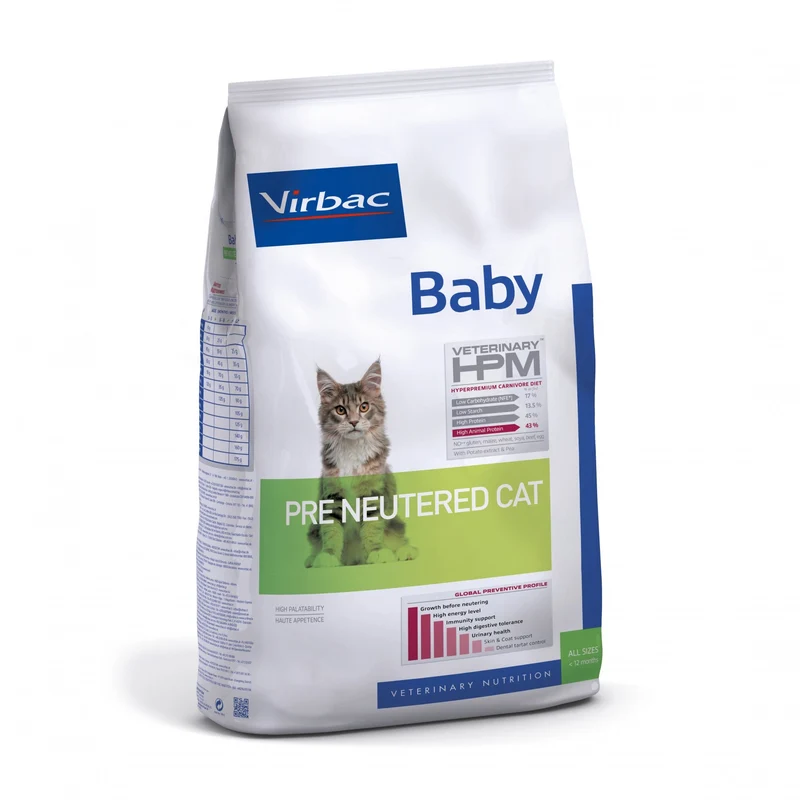 VIRBAC Veterinary HPM Kitten Pre Neutered Cat