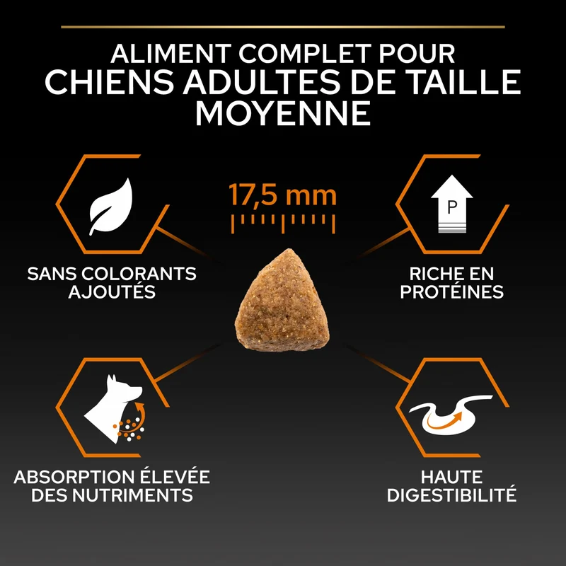 PRO PLAN Everyday Nutrition Medium Adult au Poulet - Croquettes pour chien