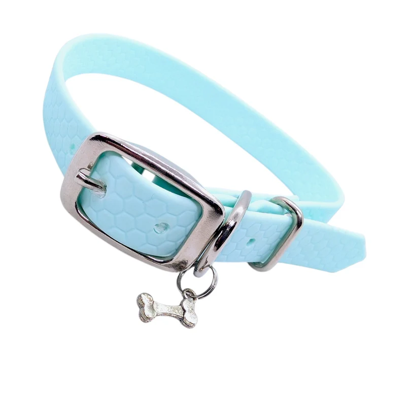 Collier pour chien Pop Dog confort Bleu ciel 16mm longueur 30-35cm