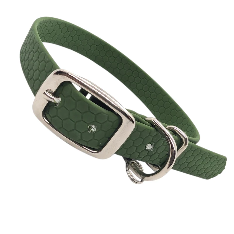 Collier pour chien Pop Dog confort kaki 16mm longueur 30-35cm