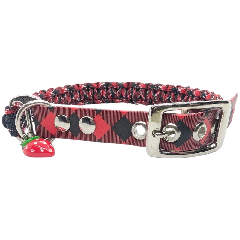 Collier réglable pour chien en paracorde ECOSSAIS - largeur 2cm Taille 40-45cm