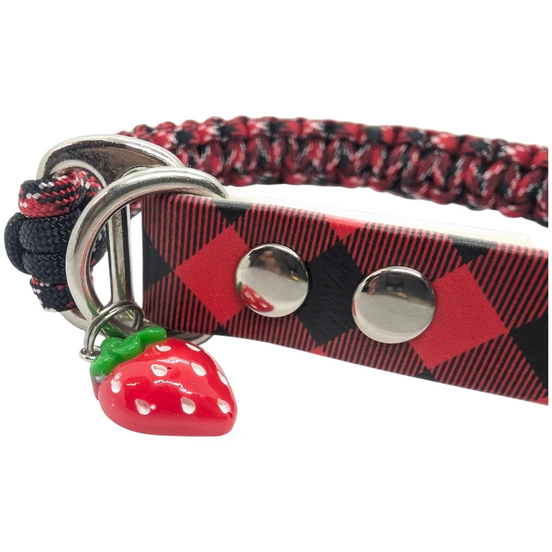 Collier réglable pour chien en paracorde ECOSSAIS - largeur 2cm Taille 40-45cm
