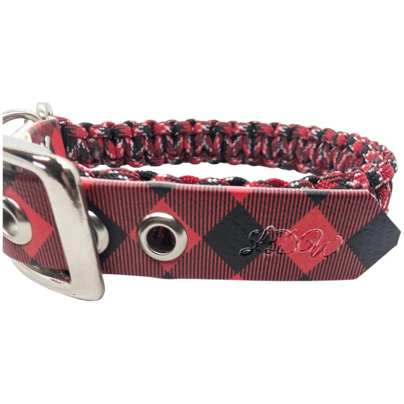 Collier réglable pour chien en paracorde ECOSSAIS - largeur 2cm Taille 40-45cm