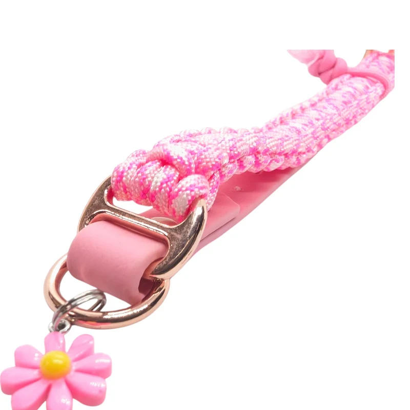 Collier réglable pour chien en paracorde BUBBLE GUM - largeur 2cm Taille 30-35cm