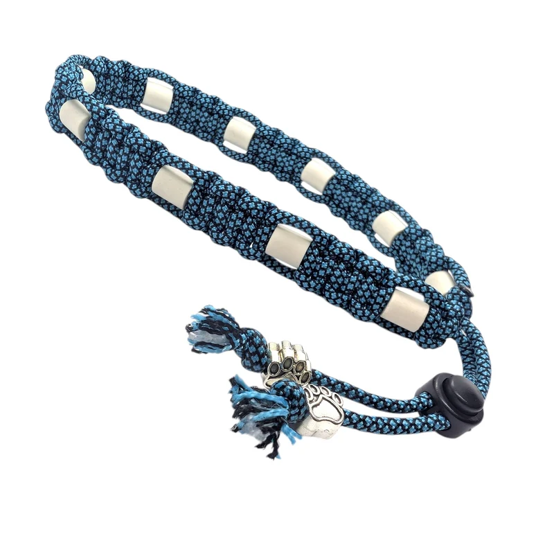 Collier réglable anti-tiques pour chien en céramique EM - Largeur 2cm Blue DIAMOND