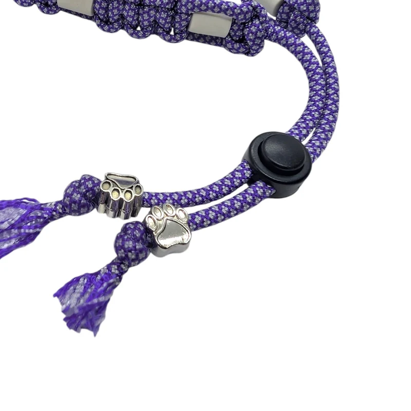 Collier réglable anti-tiques pour chien en céramique EM - Largeur 2cm Purple DIAMOND