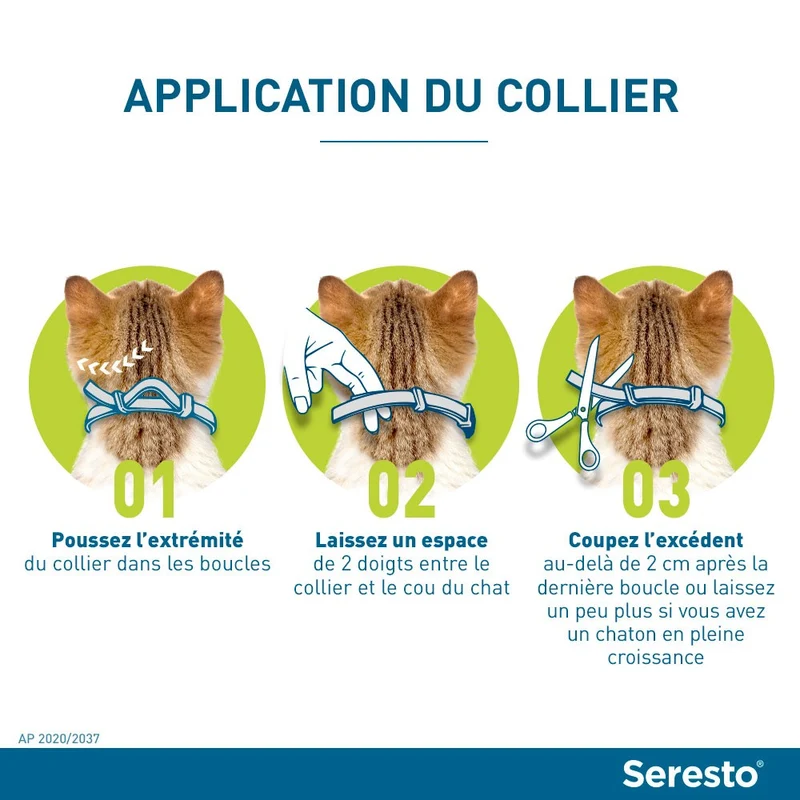 Collier antiparasitaire Seresto chat