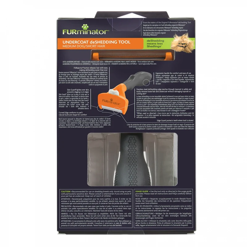 Brosse Furminator poils courts