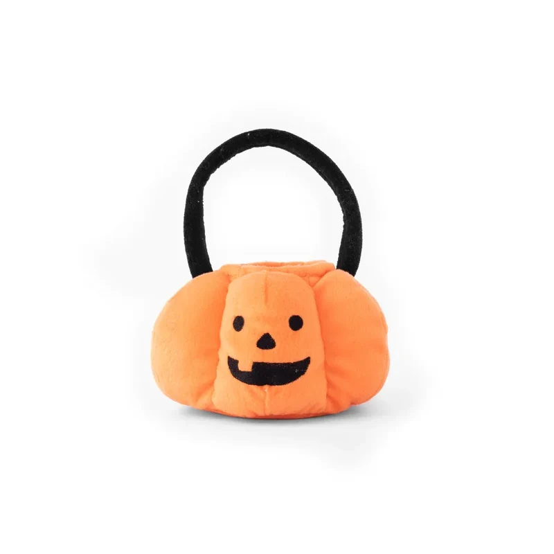 Peluche de flair Panier Citrouille Trick or Treat - Jouet d'occupation pour chien – ZippyPaws® Burrow™ Trick-or-Treat Basket