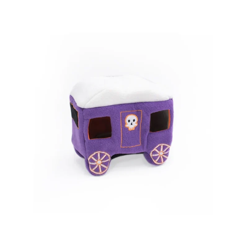 Peluche de flair XL Calèche hantée - Jouet d'occupation pour chien – ZippyPaws® Burrow™ Haunted Carriage