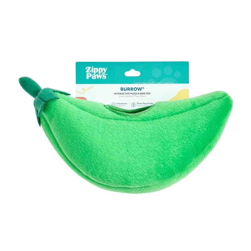 Peluche de flair Petits Pois – Jouet d'occupation pour chien – ZippyPaws® Burrow™