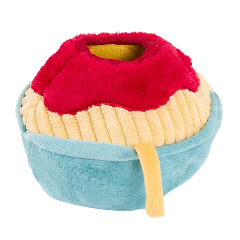 Peluche de flair Spaghettis et Boulettes – Jouet d'occupation pour chien – ZippyPaws® Burrow™