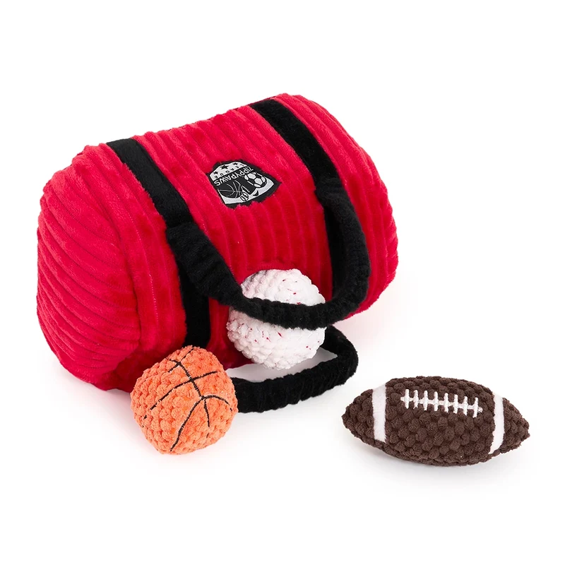 Peluche de flair Sac de Sport – Jouet d'occupation pour chien – ZippyPaws® Burrow™