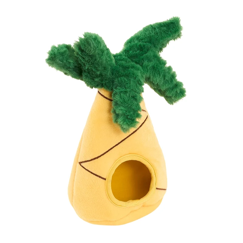 Peluche de flair Cocotier – Jouet d'occupation pour chien – ZippyPaws® Burrow™
