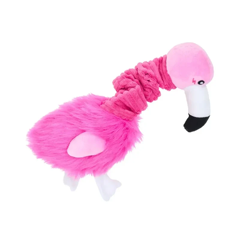 Peluche Flamant rose pour chien – Bungie Buddiez Flamingo Zippypaws