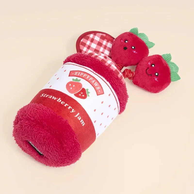 Bungee Burrow Strawberry Jam Zippypaws 🍓 – Jeu de fouille interactif pour chien