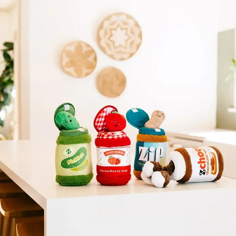 Bungee Burrow Strawberry Jam Zippypaws 🍓 – Jeu de fouille interactif pour chien