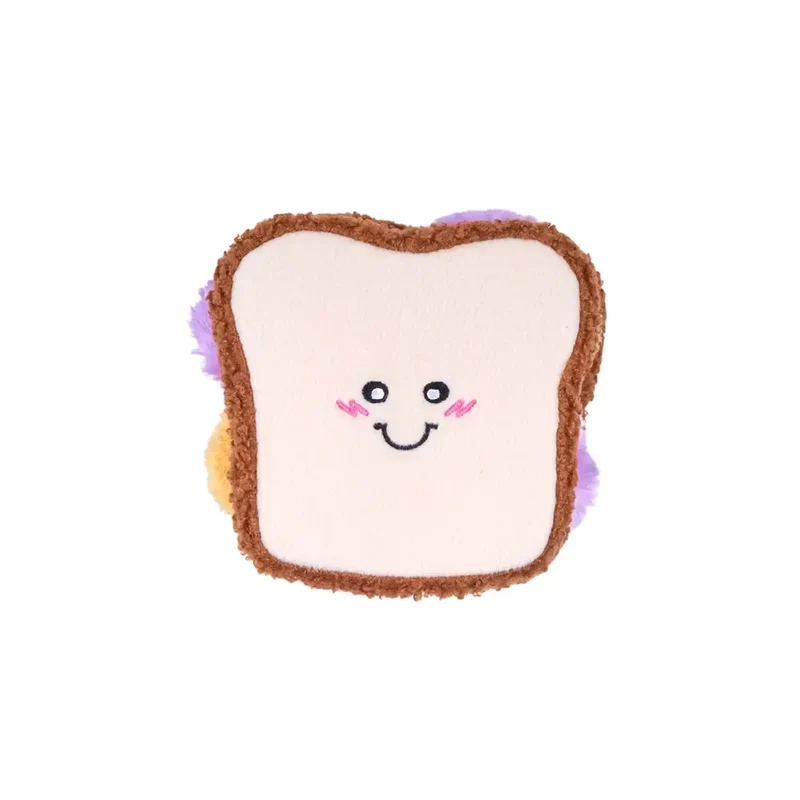 Snufflerz Stacks PB&J Sandwich Zippypaws : jouet interactif de fouille pour chien et chat