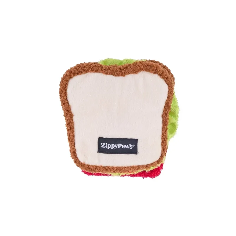 Snufflerz Stacks BLT Sandwich Zippypaws : jouet interactif de fouille pour chien et chat