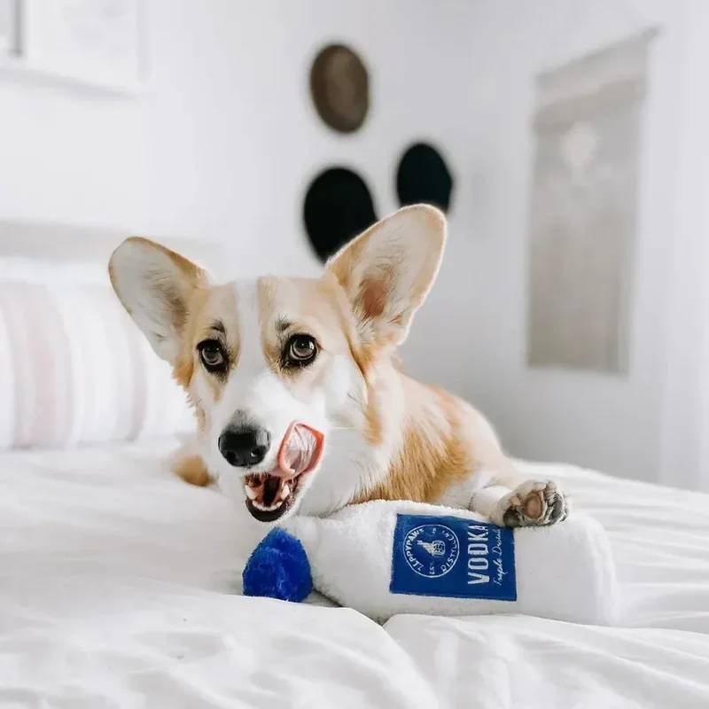 Peluche Vodka pour chien 🍸 – Happy Hour Crusherz – ZippyPaws