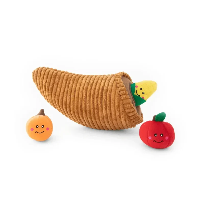 Peluche de flair Corne d'abondance 🍎 - Jouet d'occupation pour chien – ZippyPaws® Burrow™