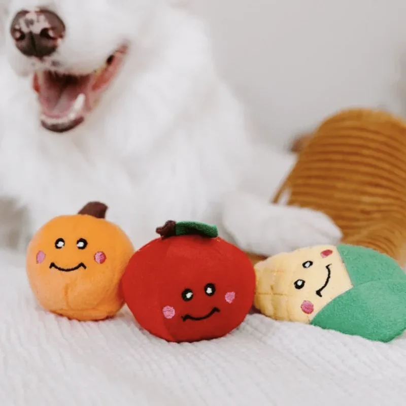 Peluche de flair Corne d'abondance 🍎 - Jouet d'occupation pour chien – ZippyPaws® Burrow™