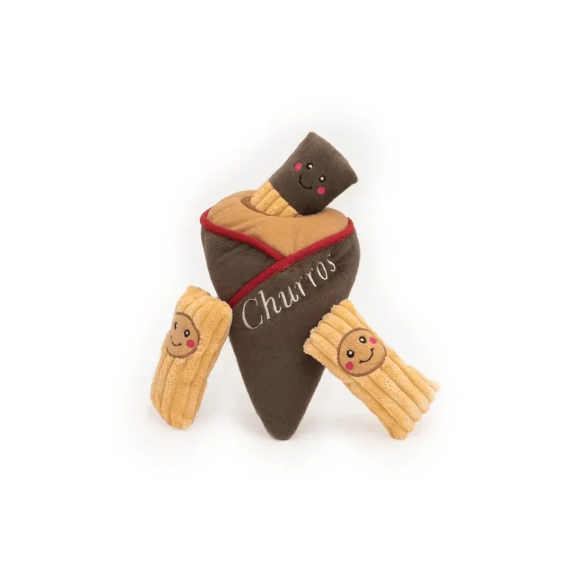 Peluche de flair Churros 🫔 - Jouet d'occupation pour chien – ZippyPaws® Burrow™