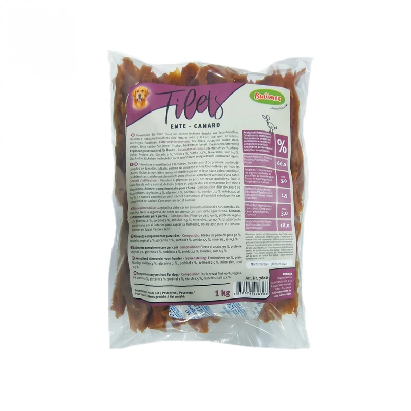 Filets de viande pour chien
