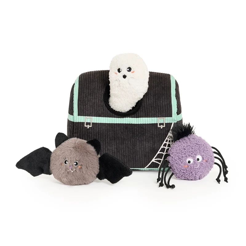 Peluche de flair Coffre Hanté – Jouet d'occupation pour chien – ZippyPaws® Burrow™ Halloween