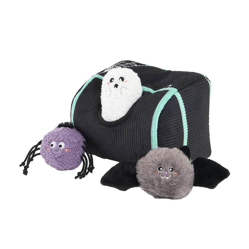 Peluche de flair Coffre Hanté – Jouet d'occupation pour chien – ZippyPaws® Burrow™ Halloween