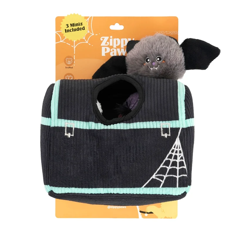 Peluche de flair Coffre Hanté – Jouet d'occupation pour chien – ZippyPaws® Burrow™ Halloween
