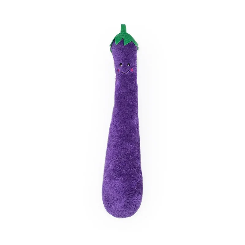 Peluche Aubergine – Peluche XXL pour chien – Jigglerz® Eggplant 🍆