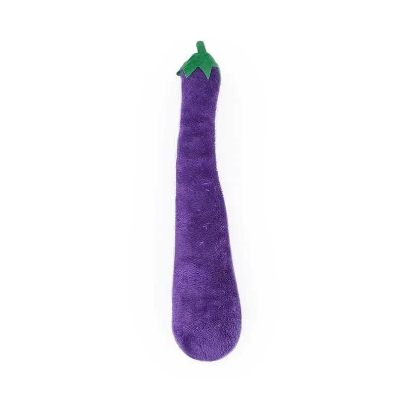 Peluche Aubergine – Peluche XXL pour chien – Jigglerz® Eggplant 🍆
