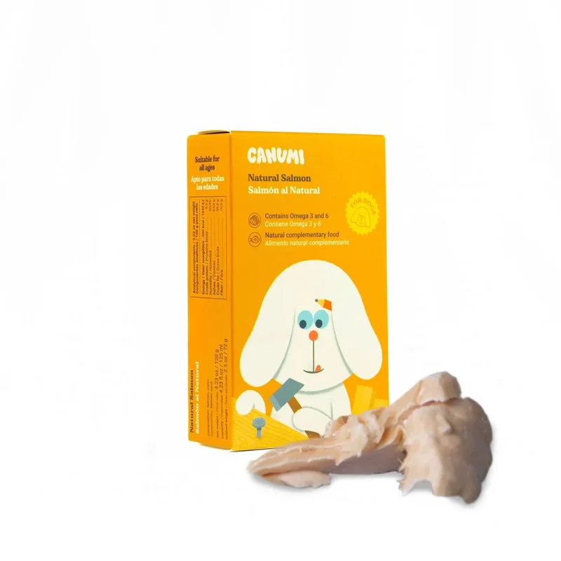 Morceaux de saumon au naturel – Conserve Canumi – 120g