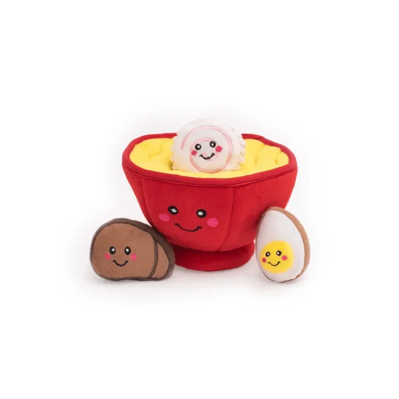 Peluche de flair Bol à ramen 🍜 - Jouet d'occupation pour chien – ZippyPaws® Burrow™
