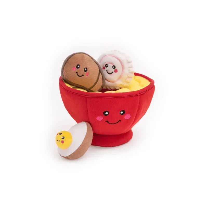 Peluche de flair Bol à ramen 🍜 - Jouet d'occupation pour chien – ZippyPaws® Burrow™