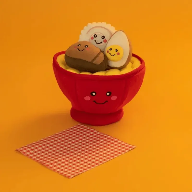 Peluche de flair Bol à ramen 🍜 - Jouet d'occupation pour chien – ZippyPaws® Burrow™