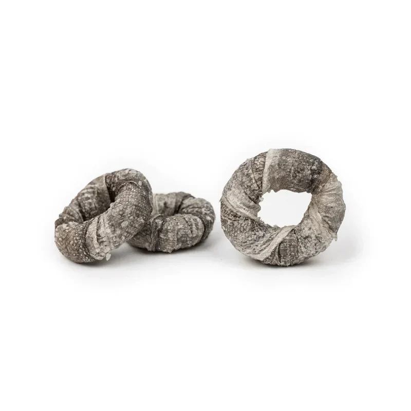 Donuts de peau de morue – Gourmandise naturelle à mâcher pour chiens – 200g