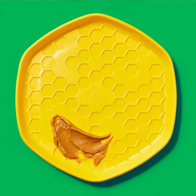 Hive Disc – Frisbee à lancer et tapis de léchage – Jouet flottant pour chiens