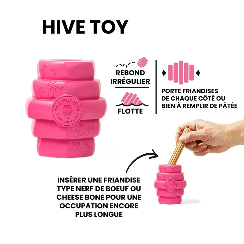 Hive Chew Toy – Jouet à remplir flottant pour chiens