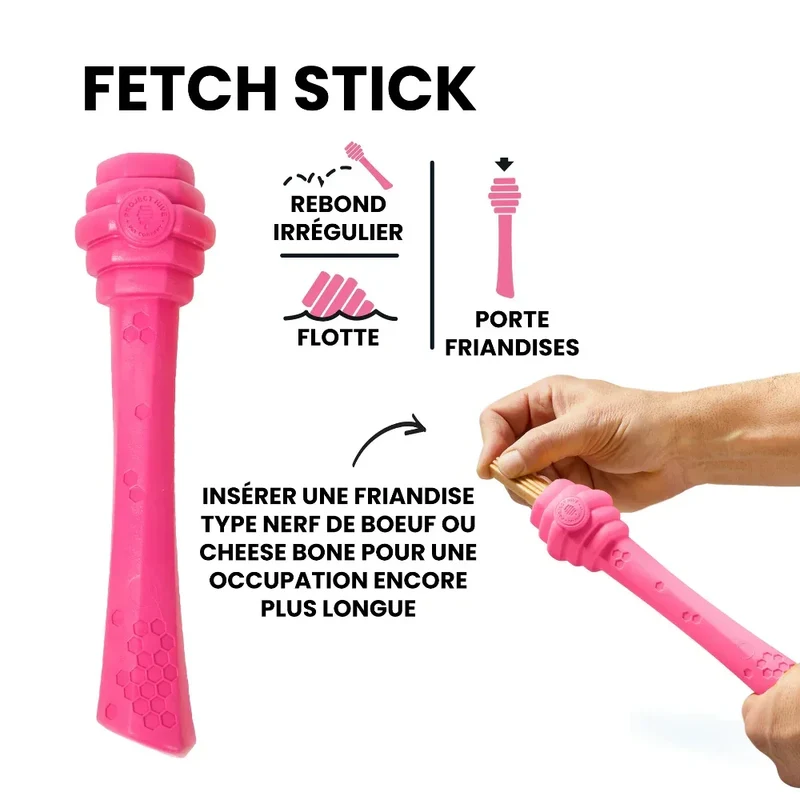 Hive Scent Fetch Stick – Bâton à lancer et à remplir – Jouet flottant parfumé pour chiens