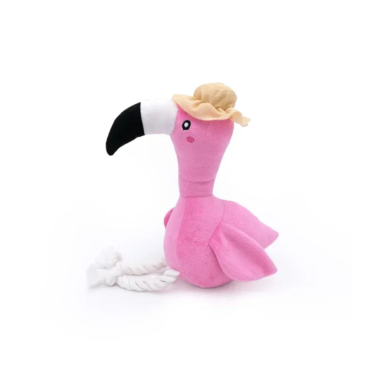 Peluche Freya le Flamant rose 🦩 40cm – Jouet pour chien – ZippyPaws®