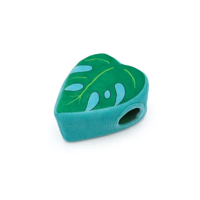 Peluche de flair Flamants rose et Monstera 🦩🌿 - Jouet d'occupation pour chien – ZippyPaws® Burrow™