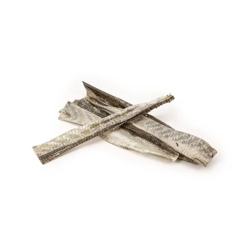 Lanière de peau de cabillaud – Mastication gourmande pour chiens