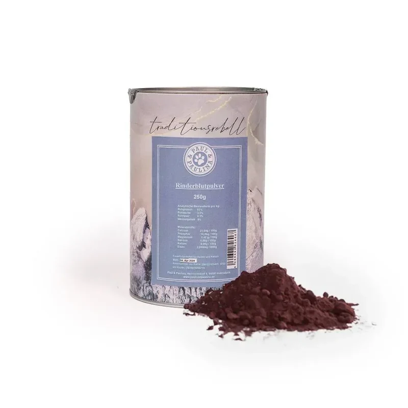 Beef blood – Poudre de sang de boeuf séché – Complément alimentaire pour chien – 250g