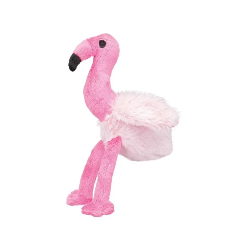 Peluche Flamant rose 🦩 35cm – Jouet pour chien